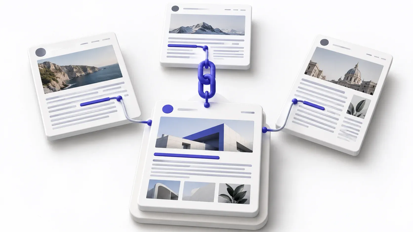 Link building: İlgili yayın, içerik kaynağı ve hedef sayfa arasındaki bağlantı ağı